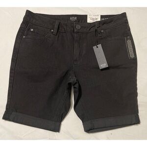 NWT Ladies a.n.a. Black Stretch Shorts Size 6 Petite